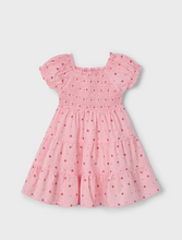 Load image into Gallery viewer, MAYORAL&lt;BR&gt;
Girl Print Smock Dress&lt;BR&gt;
Salmon&lt;BR&gt;
