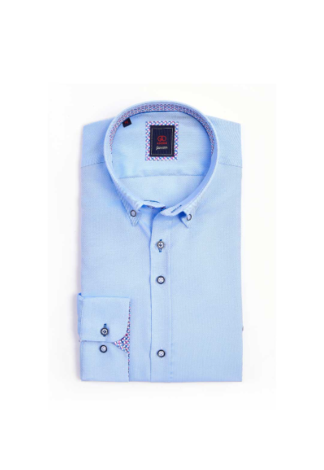 ANDRE MENSWEAR<BR>
Oslo Long Sleeve Shirt<BR>
Blue, Lilac<BR>
