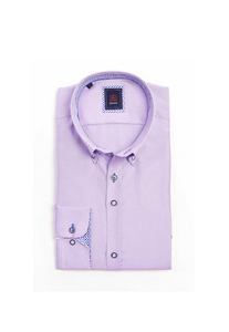 ANDRE MENSWEAR<BR>
Oslo Long Sleeve Shirt<BR>
Blue, Lilac<BR>
