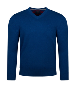 ANDRE MENSWEAR<BR>
Valencia V neck Jumper<BR>
Ink, Navy, Sage<BR>