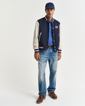 Load image into Gallery viewer, GANT&lt;BR&gt;
Short Sleeve Pique Polo Shirt&lt;BR&gt;
Blue, Pink&lt;BR&gt;
