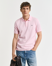 Load image into Gallery viewer, GANT&lt;BR&gt;
Short Sleeve Pique Polo Shirt&lt;BR&gt;
Blue, Pink&lt;BR&gt;
