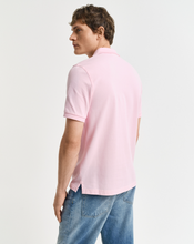Load image into Gallery viewer, GANT&lt;BR&gt;
Short Sleeve Pique Polo Shirt&lt;BR&gt;
Blue, Pink&lt;BR&gt;
