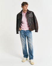 Load image into Gallery viewer, GANT&lt;BR&gt;
Short Sleeve Pique Polo Shirt&lt;BR&gt;
Blue, Pink&lt;BR&gt;
