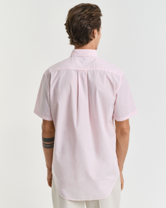 GANT<BR>
Short Sleeve Poplin Shirt<BR>
Blue, Pink<BR>