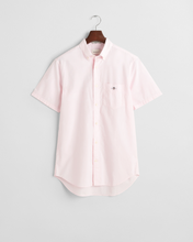Load image into Gallery viewer, GANT&lt;BR&gt;
Short Sleeve Poplin Shirt&lt;BR&gt;
Blue, Pink&lt;BR&gt;
