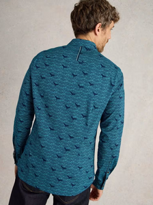 WHITE STUFF<BR>
Waves Shirt<BR>
Blue Print<BR>