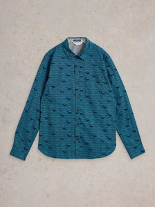 WHITE STUFF<BR>
Waves Shirt<BR>
Blue Print<BR>