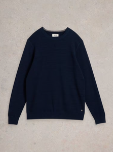 WHITE STUFF<BR>
Attadale Crew Neck Jumper<BR>
Light Green, Dark Navy<BR>