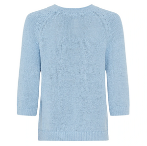 OLSEN<BR>
Women's Sweater<BR>
Blue<BR>