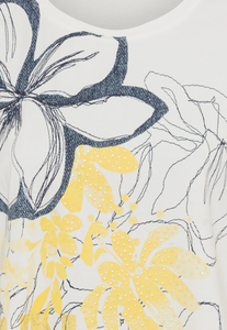 OLSEN<BR>
Graphic T-Shirt<BR>
Yellow<BR>