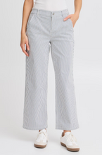 Load image into Gallery viewer, FRANSA&lt;BR&gt;
Tessa Stripe Jeans&lt;BR&gt;
in Birch/Navy&lt;BR&gt;
