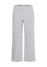 Load image into Gallery viewer, FRANSA&lt;BR&gt;
Tessa Stripe Jeans&lt;BR&gt;
in Birch/Navy&lt;BR&gt;
