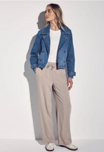 Load image into Gallery viewer, STREET ONE&lt;BR&gt;
Denim Trench Jacket&lt;BR&gt;
Blue&lt;BR&gt;
