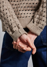 Load image into Gallery viewer, STREET ONE&lt;BR&gt;
Structured Knit Jumper&lt;BR&gt;
Sand&lt;BR&gt;
