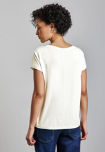 Load image into Gallery viewer, STREET ONE&lt;BR&gt;
Print T shirt&lt;BR&gt;
Cream&lt;BR&gt;
