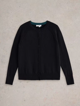 Load image into Gallery viewer, WHITE STUFF&lt;BR&gt;
Lulu Knitted Cardigan&lt;BR&gt;
Black&lt;BR&gt;
