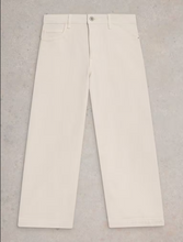 Load image into Gallery viewer, WHITE STUFF&lt;BR&gt;
Tia Crop Jeans&lt;BR&gt;
Blue, White&lt;BR&gt;
