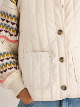 Load image into Gallery viewer, WHITE STUFF&lt;BR&gt;
Emma Quilted Gilet&lt;BR&gt;
White&lt;BR&gt;
