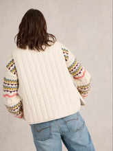Load image into Gallery viewer, WHITE STUFF&lt;BR&gt;
Emma Quilted Gilet&lt;BR&gt;
White&lt;BR&gt;
