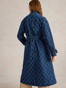WHITE STUFF<BR>
Dori Denim Trench Coat<BR>
Denim<BR>