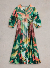 Load image into Gallery viewer, WHITE STUFF&lt;BR&gt;
Lucy Midi Dress&lt;BR&gt;
Green&lt;BR&gt;
