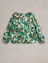 Load image into Gallery viewer, WHITE STUFF&lt;BR&gt;
Angie Top&lt;BR&gt;
Green&lt;BR&gt;
