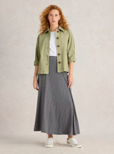 Load image into Gallery viewer, WHITE STUFF&lt;BR&gt;
Eden Denim Jacket&lt;BR&gt;
Green&lt;BR&gt;

