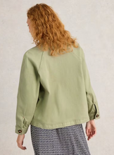 Load image into Gallery viewer, WHITE STUFF&lt;BR&gt;
Eden Denim Jacket&lt;BR&gt;
Green&lt;BR&gt;
