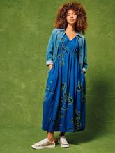 Load image into Gallery viewer, WHITE STUFF&lt;BR&gt;
Lucy Midi Dress&lt;BR&gt;
Blue&lt;BR&gt;
