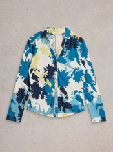 Load image into Gallery viewer, WHITE STUFF&lt;BR&gt;
Annie Jersey Shirt&lt;BR&gt;
White Multi&lt;BR&gt;
