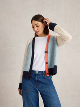 Load image into Gallery viewer, WHITE STUFF&lt;BR&gt;
ColourBlock Wool Jumper&lt;BR&gt;
Blue Multi&lt;BR&gt;

