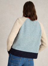 Load image into Gallery viewer, WHITE STUFF&lt;BR&gt;
ColourBlock Wool Jumper&lt;BR&gt;
Blue Multi&lt;BR&gt;
