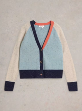 Load image into Gallery viewer, WHITE STUFF&lt;BR&gt;
ColourBlock Wool Jumper&lt;BR&gt;
Blue Multi&lt;BR&gt;
