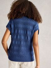 Load image into Gallery viewer, WHITE STUFF&lt;BR&gt;
Tessa French Knit Tank Top&lt;BR&gt;
Navy&lt;BR&gt;
