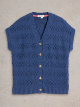 Load image into Gallery viewer, WHITE STUFF&lt;BR&gt;
Tessa French Knit Tank Top&lt;BR&gt;
Navy&lt;BR&gt;

