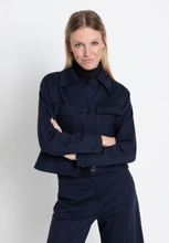 Load image into Gallery viewer, MORE AND MORE&lt;BR&gt;
Jersey Jacket&lt;BR&gt;
Marine&lt;BR&gt;
