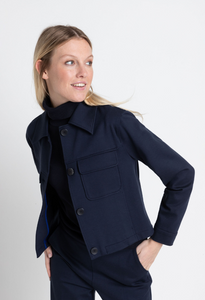 MORE AND MORE<BR>
Jersey Jacket<BR>
Marine<BR>