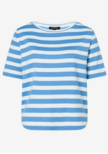 Load image into Gallery viewer, MORE AND MORE&lt;BR&gt;
Striped Shirt Top&lt;BR&gt;
Blue/White&lt;BR&gt;
