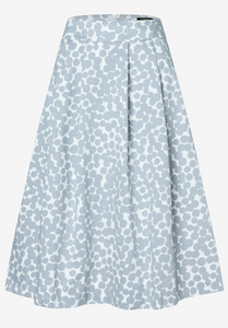 MORE AND MORE<BR>
Print Midi Skirt with Polka Dot<BR.
Grey/White<BR>
