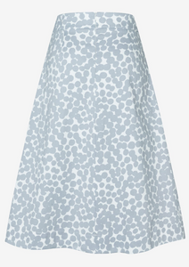 MORE AND MORE<BR>
Print Midi Skirt with Polka Dot<BR.
Grey/White<BR>