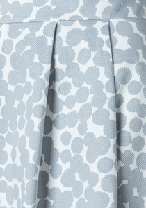 MORE AND MORE<BR>
Print Midi Skirt with Polka Dot<BR.
Grey/White<BR>