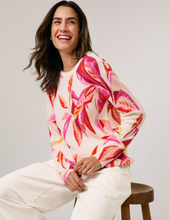 Load image into Gallery viewer, GERRY WEBER&lt;BR&gt;
Ripped Knit with Flower Pattern&lt;BR&gt;
Pink/White&lt;BR&gt;
