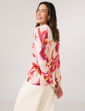Load image into Gallery viewer, GERRY WEBER&lt;BR&gt;
Ripped Knit with Flower Pattern&lt;BR&gt;
Pink/White&lt;BR&gt;
