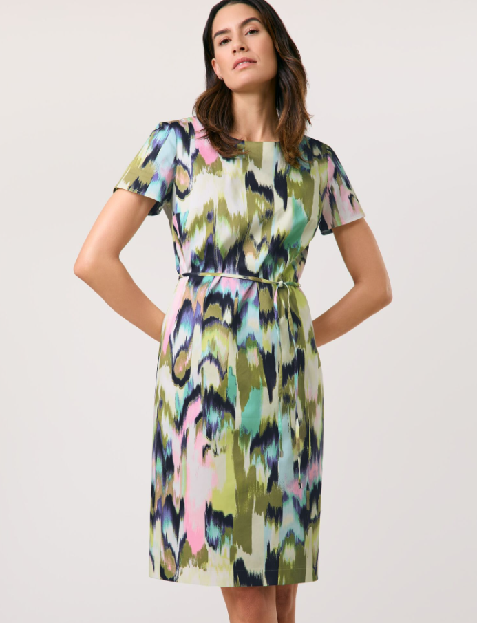 GERRY WEBER<BR>
Slightly Fitted Dress<BR>
Multi<BR>