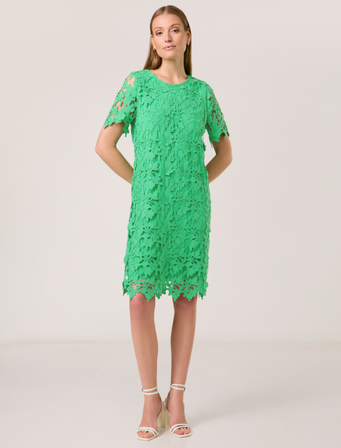 TAIFUN<BR>
Lace Dress<BR>
Green<BR>