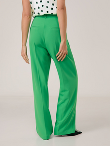 TAIFUN<BR>
Long Woven Trousers<BR>
Green<BR>