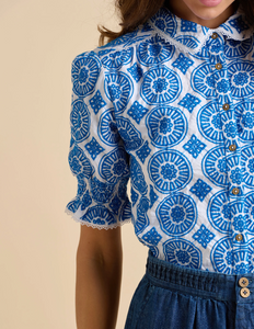 BRAKEBURN<BR>
Marine Blouse<BR>
Blue<BR>