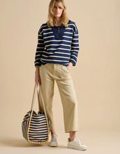 Load image into Gallery viewer, BRAKEBURN&lt;BR&gt;
Quarter Zip Sweatshirt&lt;BR&gt;
Navy/White&lt;BR&gt;
