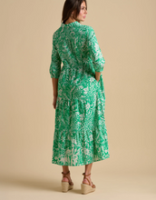 Load image into Gallery viewer, BRAKEBURN&lt;BR&gt;
WildFlower Dress&lt;BR&gt;
Green/White&lt;BR&gt;
